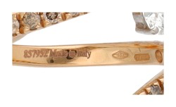 Staurino Fratelli 18K geelgouden 'Magic Snake' ring bezet met ca. 1.43 ct. diamant