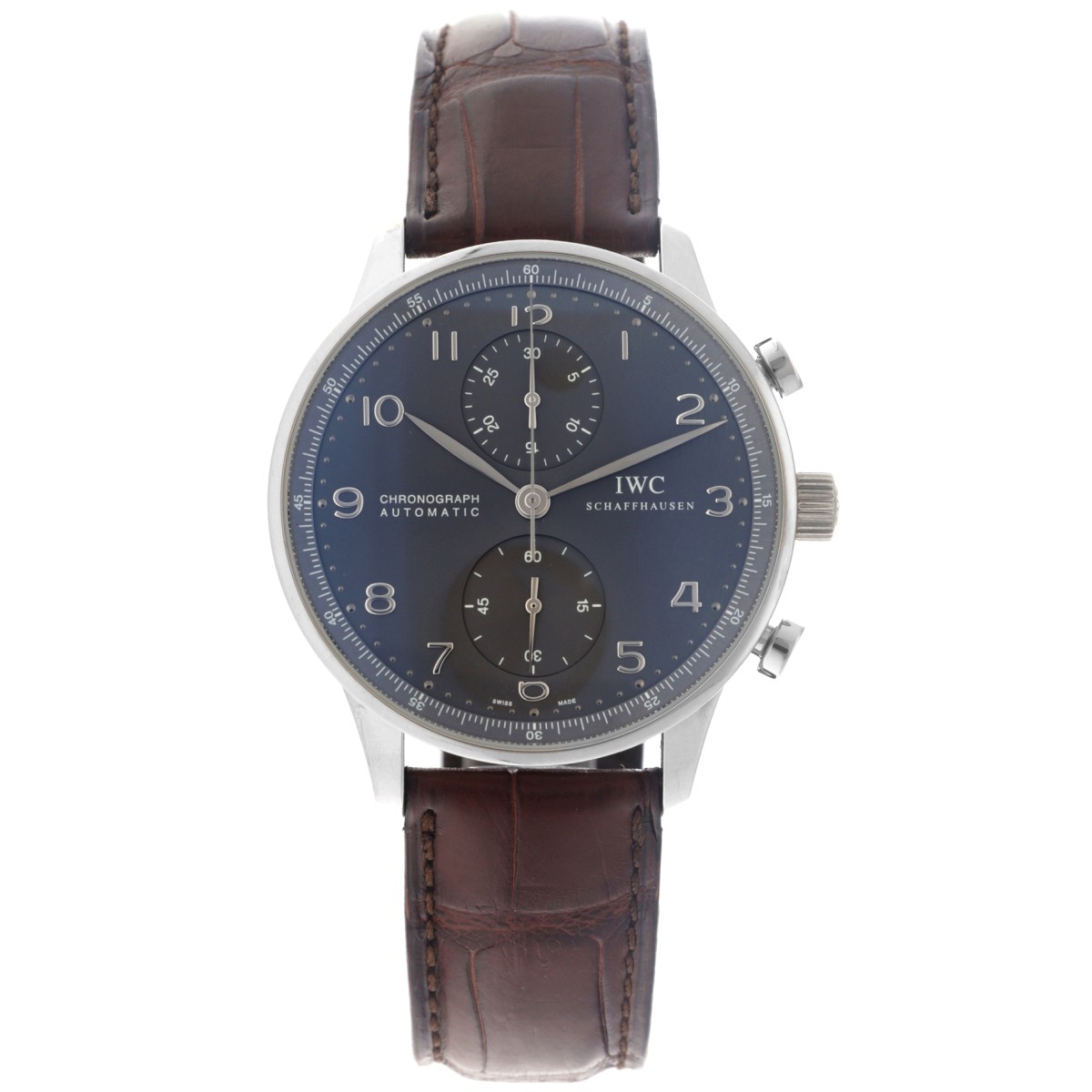 No Reserve - IWC Portuguese Chronograph IW371431 - Heren horloge - 2009.