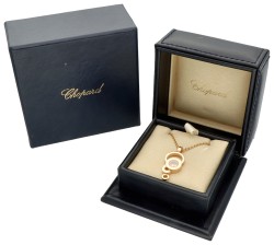 Chopard 18K roségouden 'Happy diamonds' collier 