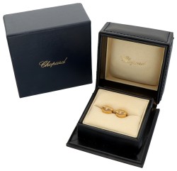 Chopard 18K geelgouden 'Happy diamonds' oorbellen 