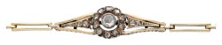 14K geelgouden armband met diamant