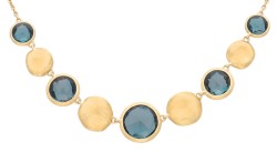 Marco Bicego 18K geelgouden 'Jaipur' collier bezet met ca. 5.47 ct. topaas. 