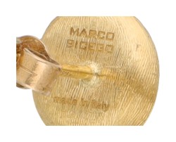 Marco Bicego 18K geelgouden 'Jaipur' oorbellen bezet met ca. 6.26 ct. topaas en ca. 0.10 ct. diamant. 