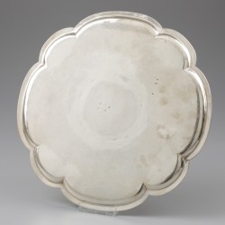 Dienblad, Michiel Menningh (1718-1738), 's-Gravenhage 1719, zilver.