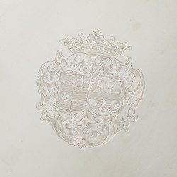 Dienblad, Michiel Menningh (1718-1738), 's-Gravenhage 1719, zilver.