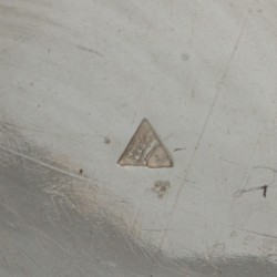 Brandewijnkom, Albertus Kijff Sicman, Groningen 1867, zilver.