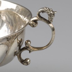 Brandewijnkom, Lodewijk Guidon (1685-1709), Groningen 1695, zilver.