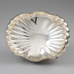 Art Deco fruitschaal / tafelstuk, Padua, Italië ca. 1935, zilver.