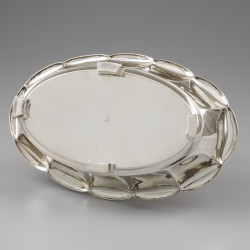 Art Deco broodmand, Jezler & Cie, Schaffhausen (Zwitserland) ca. 1930, zilver.