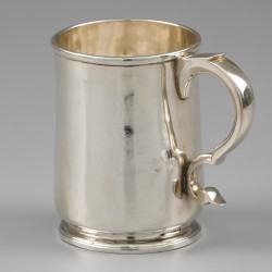 'Georgian silver' bierpul, William Darker, Londen 1719, zilver.