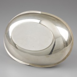 Art Deco broodmand, Zilverfabriek Voorschoten, Nederland 1934, zilver.