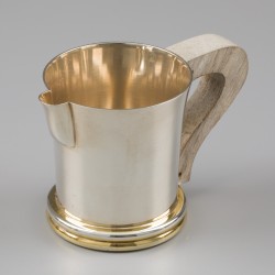 Art Deco koffie- en theeservies (4), Jean Puiforcat, Parijs ca. 1935, zilver.