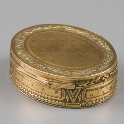 Lodewijk XVI snuifdoos, Parijs 1784, goud.