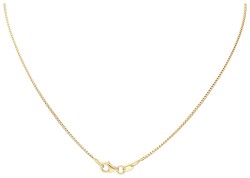 18K geelgouden collier bezet met ca. 1.01 ct. diamant