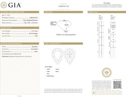 18K geelgouden collier bezet met ca. 1.01 ct. diamant