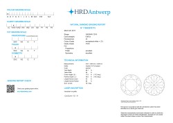 18K geelgouden oorbellen bezet met ca. 1.72 ct. diamanten, HRD gecertificeerd