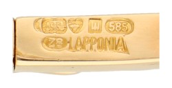 Lapponia 14K geelgouden armband door Björn Weckström. 