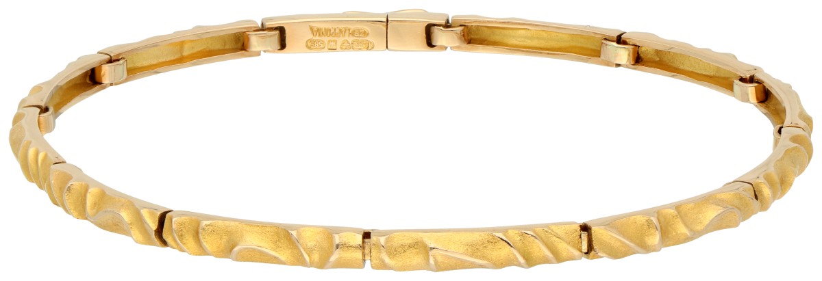 Lapponia 14K geelgouden armband door Björn Weckström. 