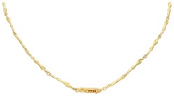 Lapponia 18K geelgouden collier 'Spring Dew' bezet met ca. 0.01 ct. diamant