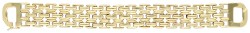 14K Geelgouden schakel armband met speciale sluiting