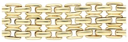 14K Geelgouden schakel armband met speciale sluiting