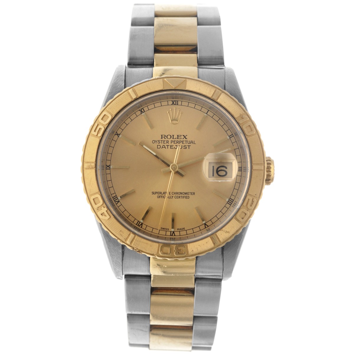 No Reserve - Rolex Datejust Turn-O-Graph 16263 - Heren horloge - ca. 2002.