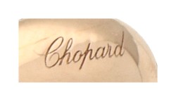 Chopard 18K roségouden 'Happy Diamonds' ring bezet met ca. 0.57 ct. diamant