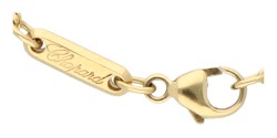 Chopard 18K geelgouden 'Happy Spirit' collier bezet met ca. 0.07 ct. diamant