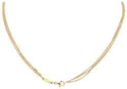 Chopard 18K geelgouden 'Happy Spirit' collier bezet met ca. 0.07 ct. diamant