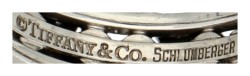 Jean Schlumberger voor Tiffany & Co. 'Sixteen Stone' platina ring bezet met ca. 0.57 ct. diamant en ca. 0.65 ct. natuurlijk robijn