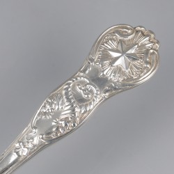 Victoriaanse visschep, William Knight II, Londen 1839, zilver.