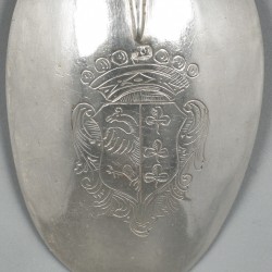 Gelegenheidslepel, Sneek ca. 1760, zilver.