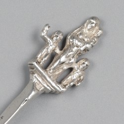 Gelegenheidslepel, Laurens Schiphorst, Amsterdam 1700, zilver.