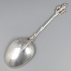 Gelegenheidslepel, Laurens Schiphorst, Amsterdam 1700, zilver.