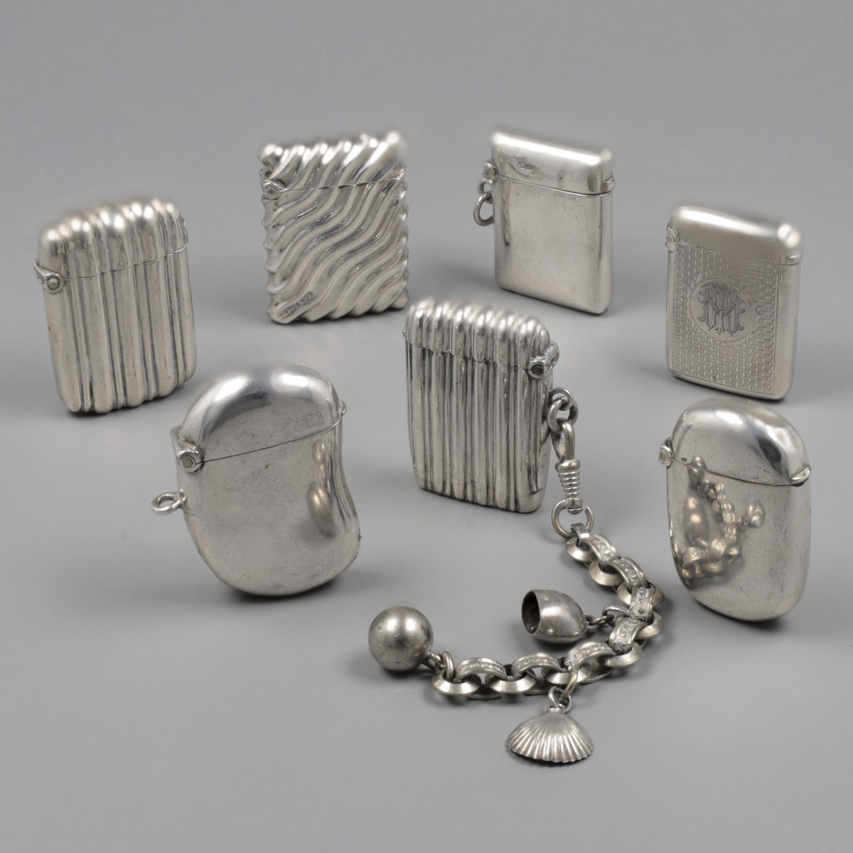 Vestacases (7), Verenigd Koninkrijk, Chester / Birmingham 1889-1918, zilver.