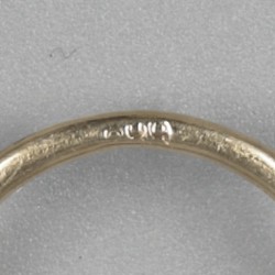 Lorgnette, Linz (Oostenrijk) ca. 1910, goud.