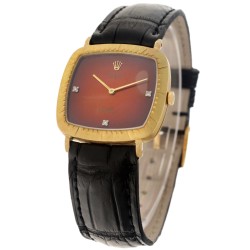 No Reserve - Rolex Cellini 18K. 'Red vignette' 4084 - Heren horloge - ca. 1970.