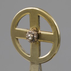 Ciborie met agaat en diamant, J.G.J.E. & L.H.M. Brom, Utrecht 1929, zilver.