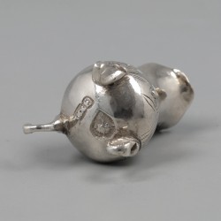 Miniatuur melkkannetje, Pieter van Somerwil II (1764-1802), Amsterdam ca. 1775, zilver.