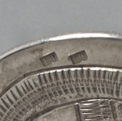 Miniatuur Driekoningen, Arnoldus van Geffen (1728-1769), Amsterdam 1759, zilver.