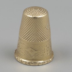 Naainecessaire (7), Johannes Mattheus van Kempen junior, Utrecht 1854-1858 / Franciscus de Cates, Rosmalen ca. 1880, goud.