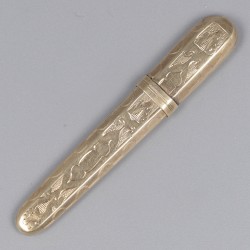 Naainecessaire (7), Johannes Mattheus van Kempen junior, Utrecht 1854-1858 / Franciscus de Cates, Rosmalen ca. 1880, goud.