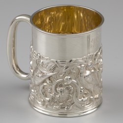 Doopset (5), Slater, Aldwinckle & Holland / W. Gibson & J. Lawrence Langman / W. Comyns & Sons, Londen 1891/1895, zilver.