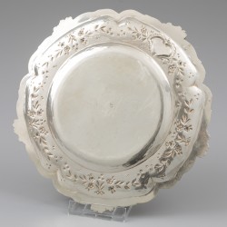 Dessertbord, Emile Delaire, Parijs ca. 1900, zilver.