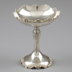 Art Nouveau ijscoupes (6), Shreve & Co. Sterling, San Francisco ca. 1910, zilver.