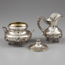 Roomstel (2), Louis Wolfers, Brussel ca. 1850, zilver.