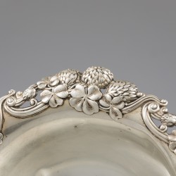 Tiffany & Co. "Clover" schaal, New York 1902-1907, zilver.