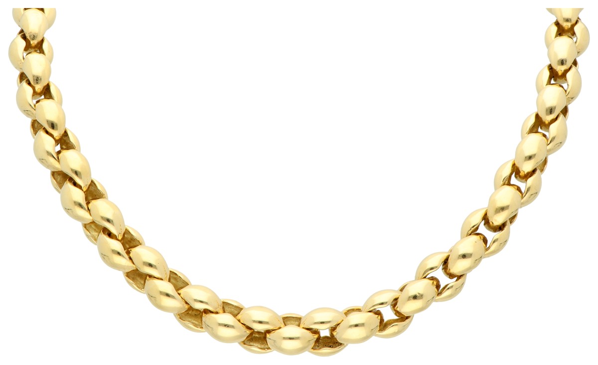 Pomellato 18K geelgouden schakelcollier. 