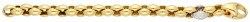 Pomellato 18K bicolor gouden schakelarmband bezet met ca. 0.96 ct. diamant
