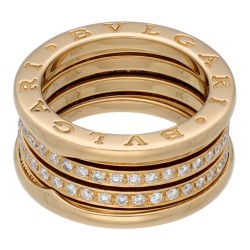 Bvlgari 18K geelgouden 'B.zero1' ring diamant.